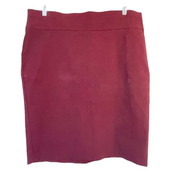 Maurices Dresses & Skirts - Maurice’s Plus Burgundy Pencil Skirt with slit Size: 2